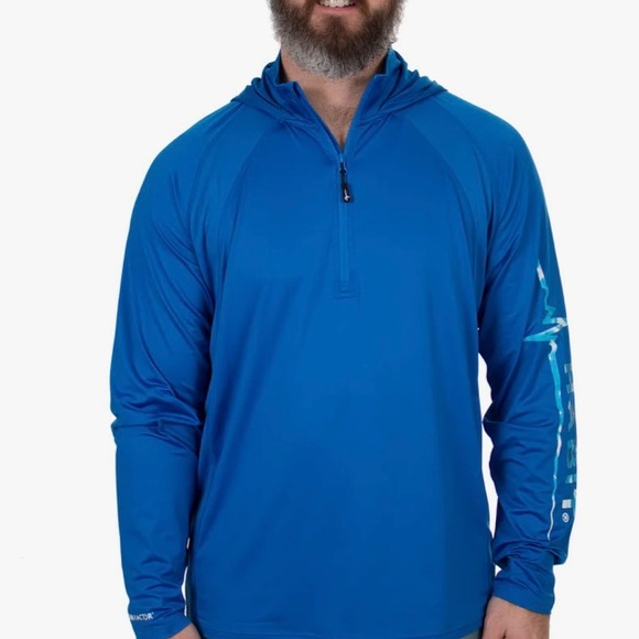 Habit Outdoors Other - Habit Outdoor - Men's Small Hooded 1/4 Zip Performance Layer/Long Sleeve